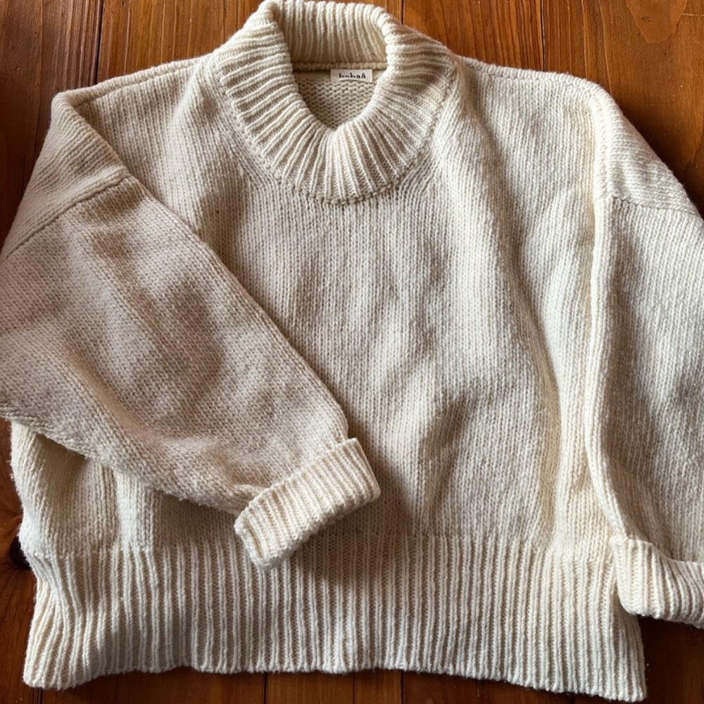Babaa Wool Jumper No15 Natural